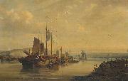 A View of Junks on the Pearl River, unknow artist